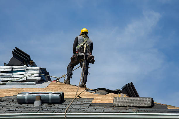 Professional Metal Roofing technician working in Shirley, MA